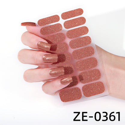 Glitzernde Nagelkunst-Wraps
