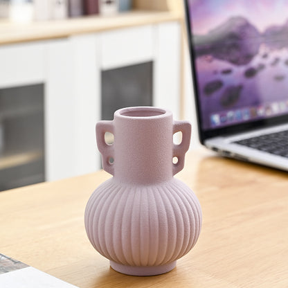 Texturierte dekorative Keramikblumenvase Brehn
