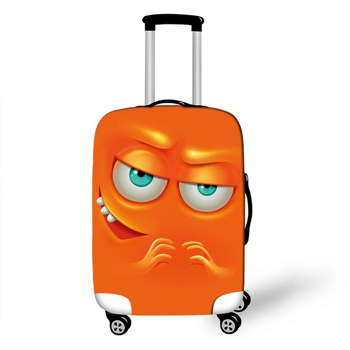 Unisex Hartschalenreisekoffer mit lustigem Cartoon-Gesicht Brehn