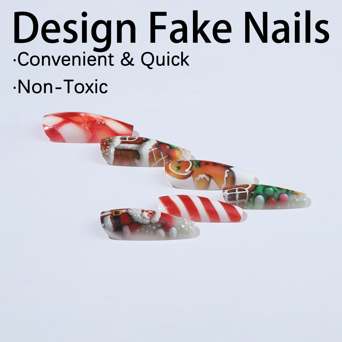 Kreatives Kunstnagelset mit Weihnachtsmotiven Brehn