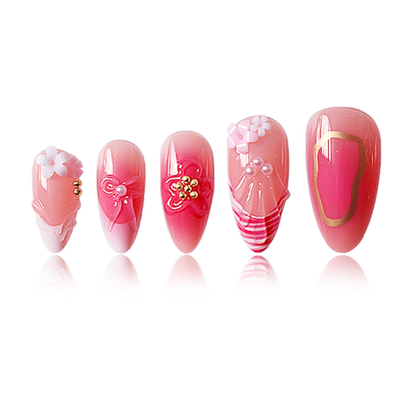Florale Eleganz Nagelkunst Verlängerungen Brehn