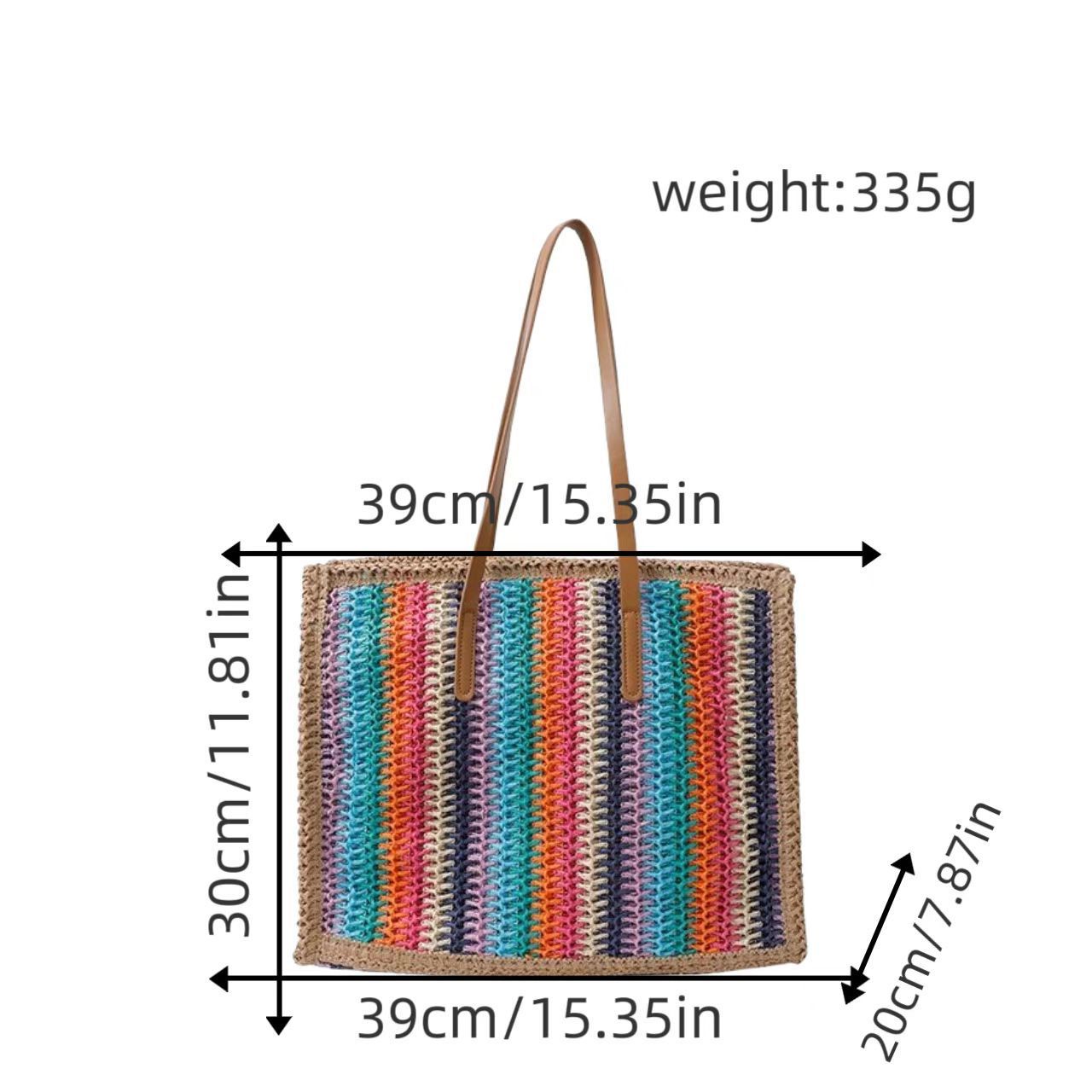 Multifunktionale Bast-Strandtasche Brehn