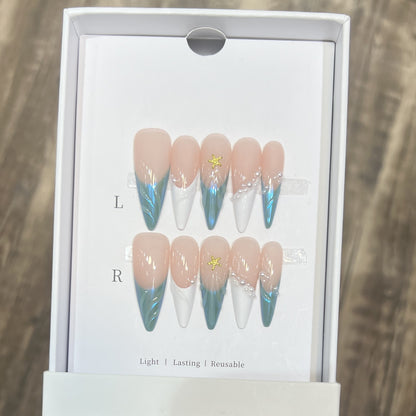 Wiederverwendbares Press-On Nagelset Brehn