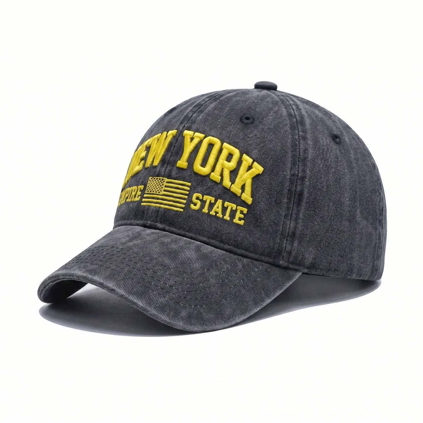 Damen modische Kappe mit gesticktem New York Motiv Brehn