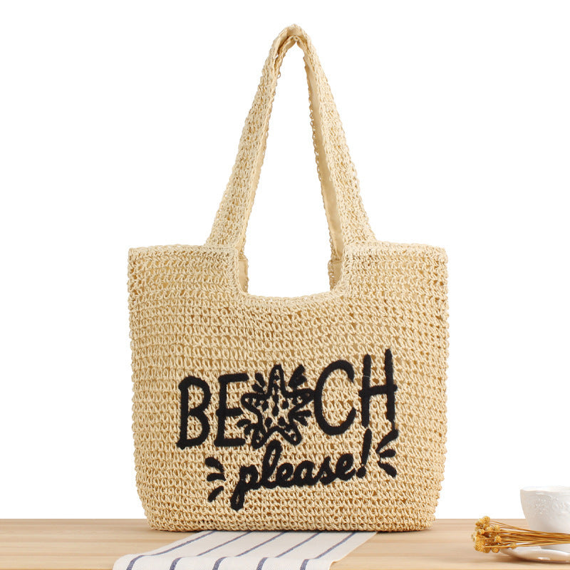 Strandtasche mit Kreativen Schriftzug und Robustem Material Brehn