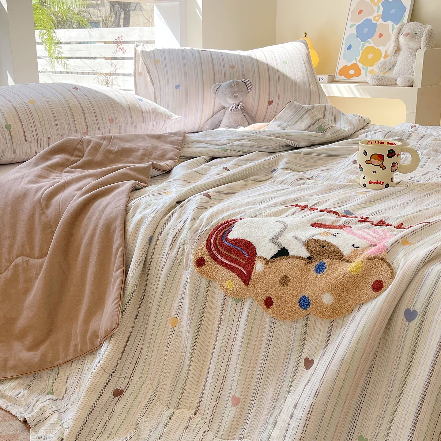 Damen Kuscheldecke mit niedlichem Bärenmotiv Brehn