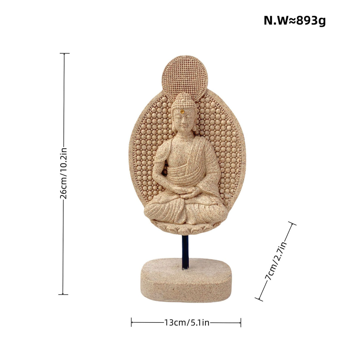 Dekorative Buddha Statue Brehn