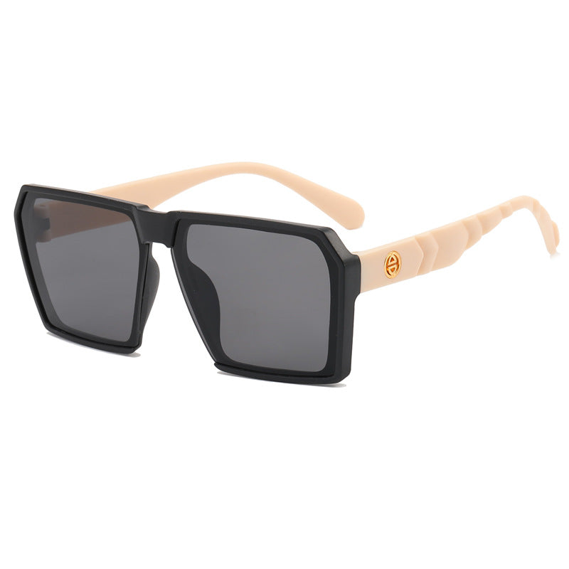 Damen Stylische quadratische Sonnenbrille mit kontrastierenden Gläsern Brehn