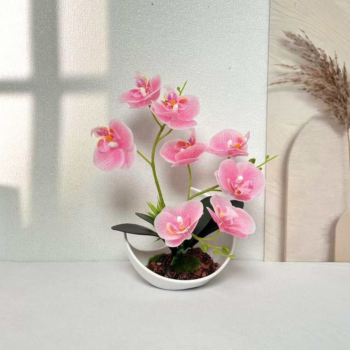 Premium Künstliches Orchideenpflanzenarrangement
