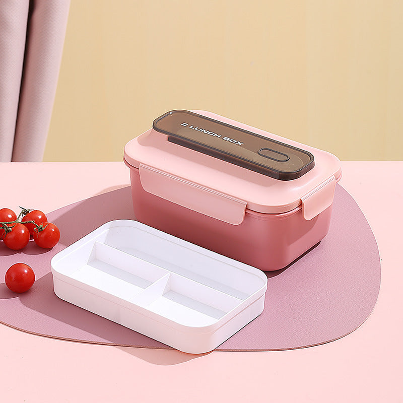 Vielseitige Auslaufsichere Bento Lunchbox mit Eingebautem Besteckset