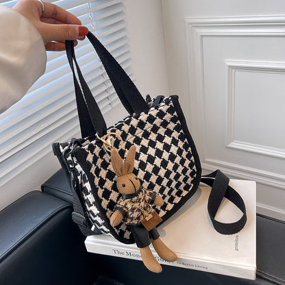 Schachbrettmuster Handtasche