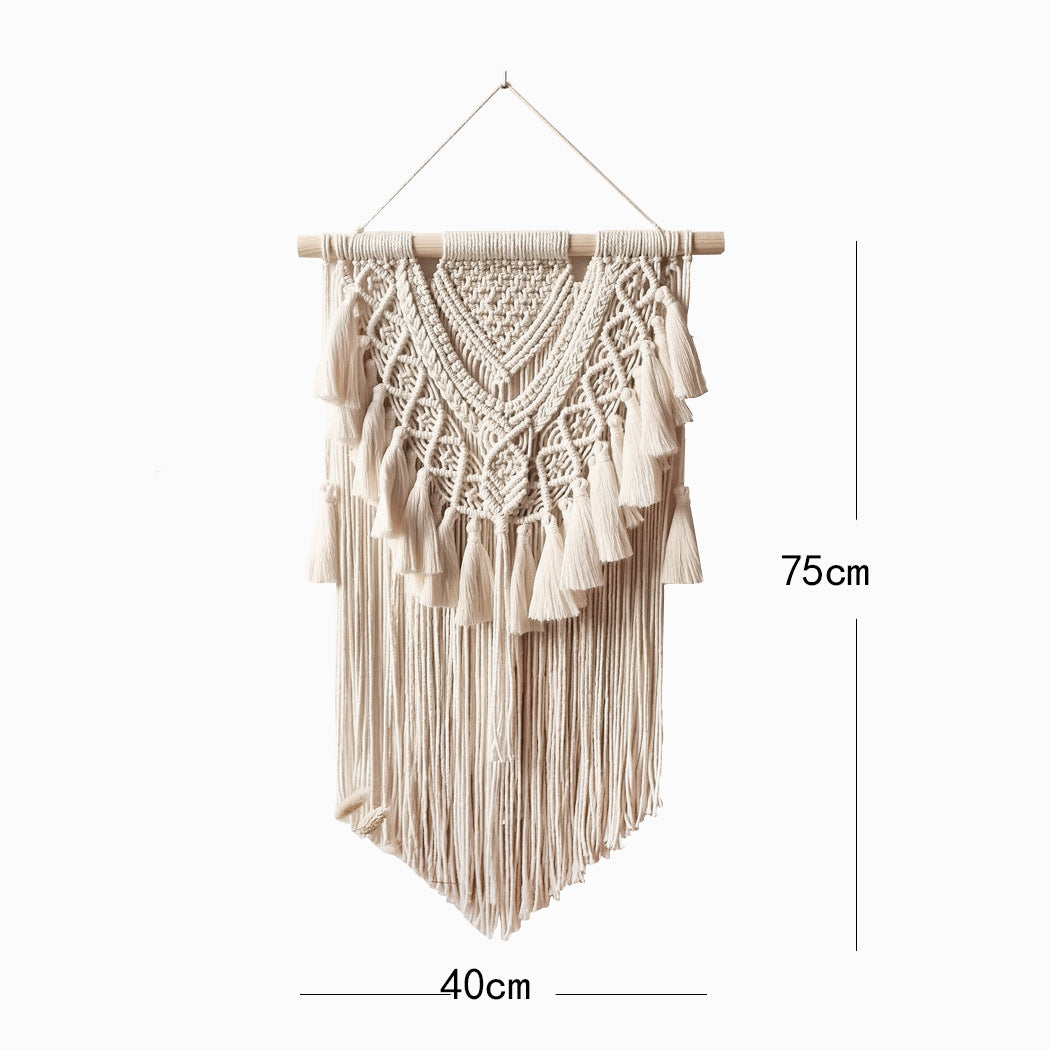 Elegante Makramee Wanddekoration im Boho-Stil
