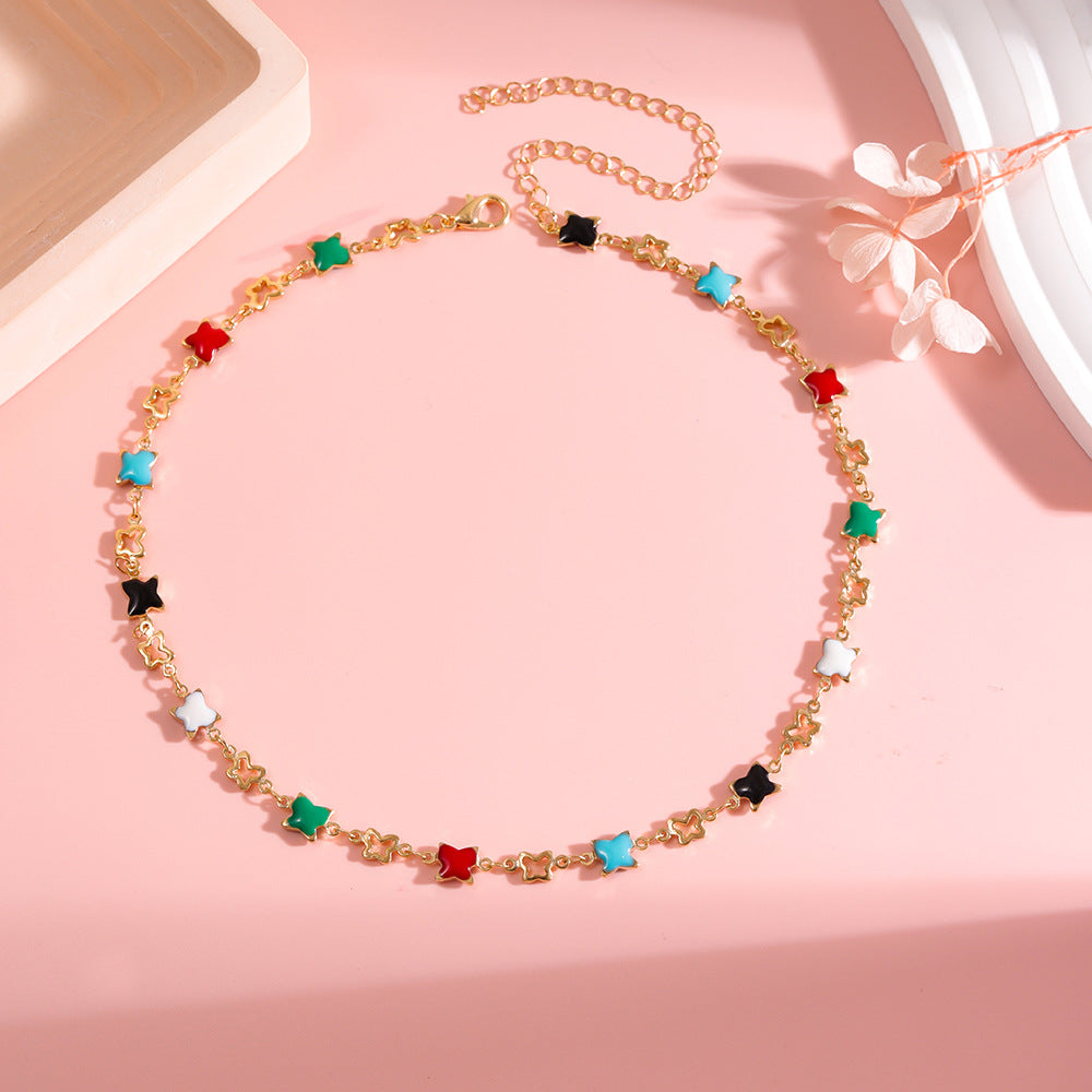 Buntes Stern Charme Armband Brehn
