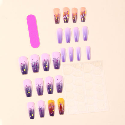 Künstlerische Gradient-Nagelerweiterungen Brehn