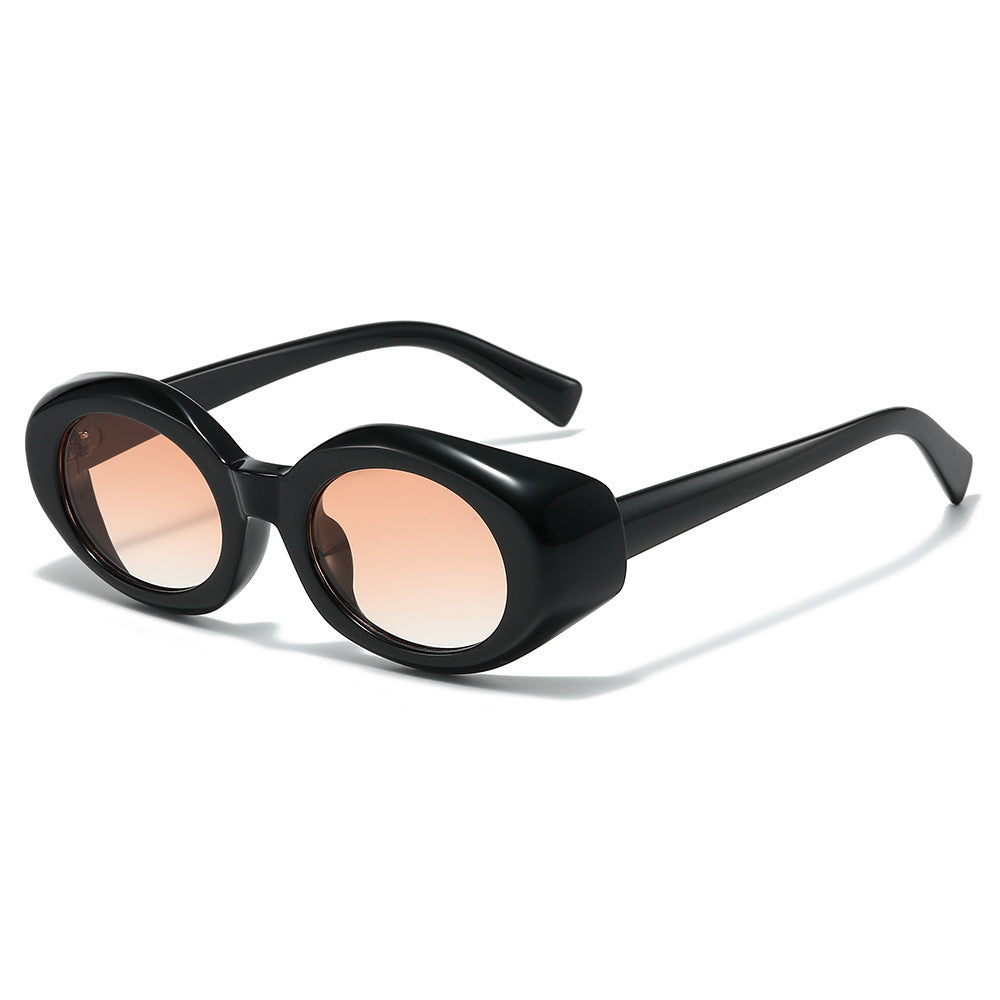 Oversized geometrische Sonnenbrille mit dicken Rahmen Brehn