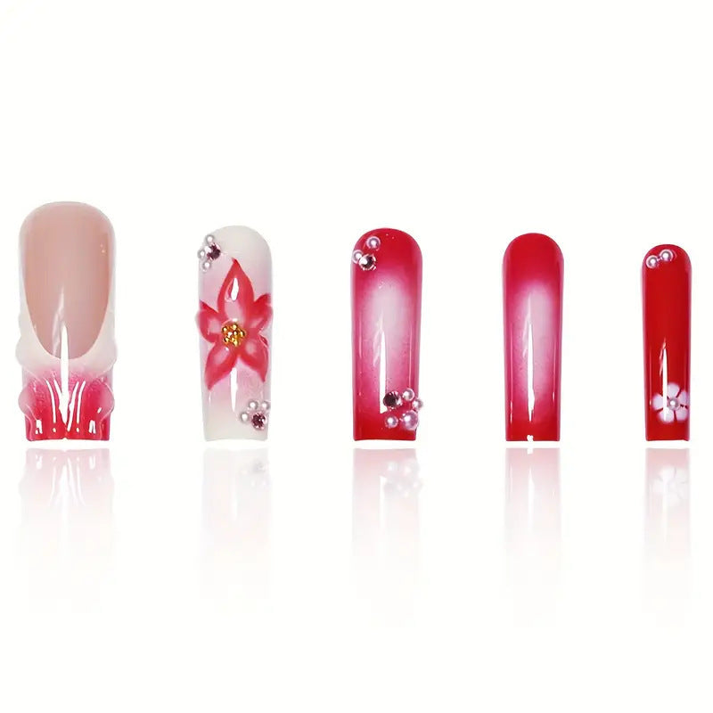 Florale Nagelkunstverlängerungen Brehn