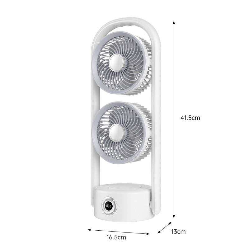 Unisex tragbarer Doppelventilator Brehn