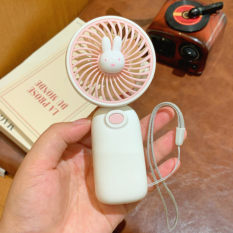 Tragbarer Mini Ventilator mit Niedlichem Hasenmotiv Brehn