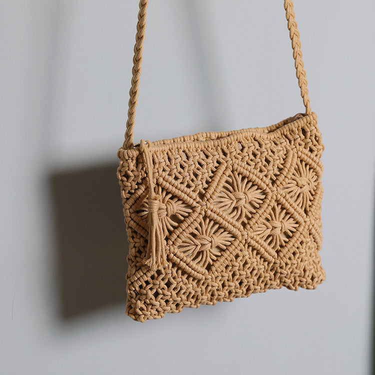 Handgefertigte Makramee Schultertasche Brehn