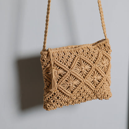 Handgefertigte Makramee Schultertasche Brehn