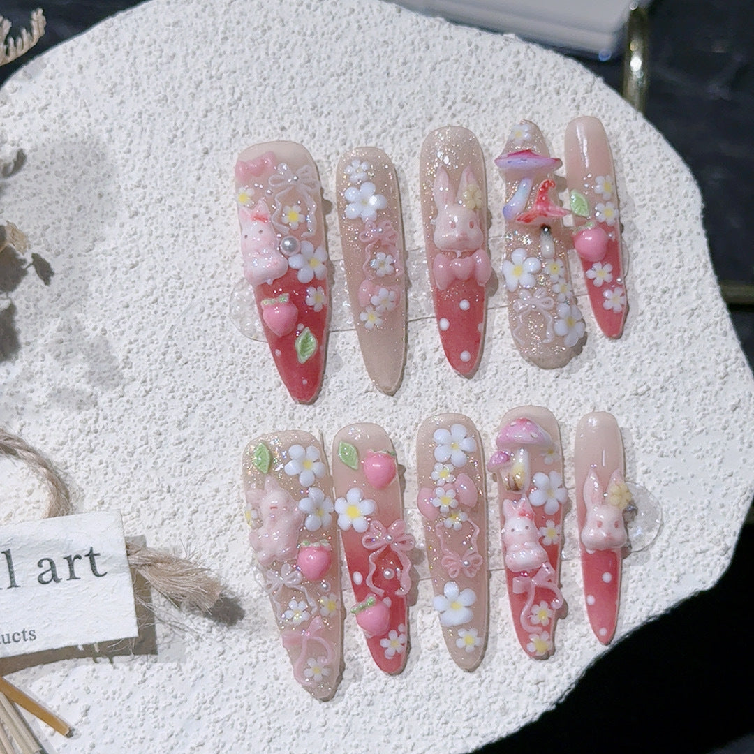 Verspieltes Themen-Acryl-Nagelkunst-Set