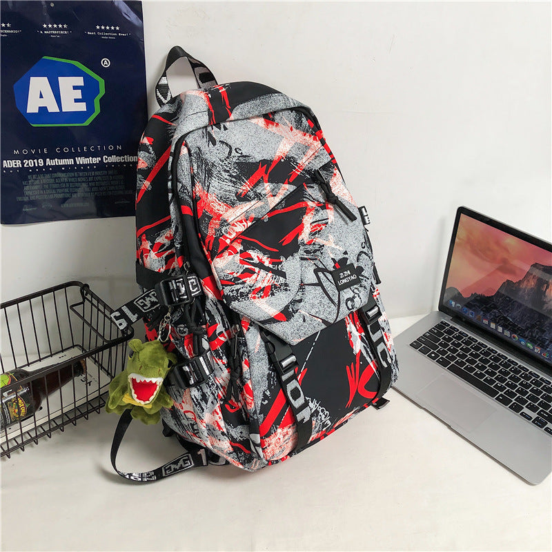 Stylischer Grafikdruck-Rucksack Brehn