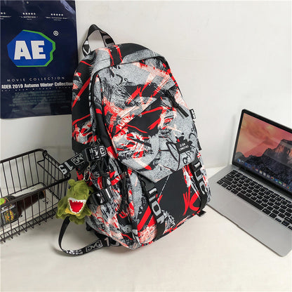 Stylischer Grafikdruck-Rucksack Brehn