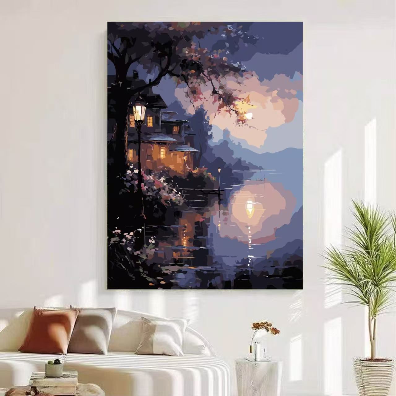 Scenic von Natur inspirierte Leinwandkunst Brehn