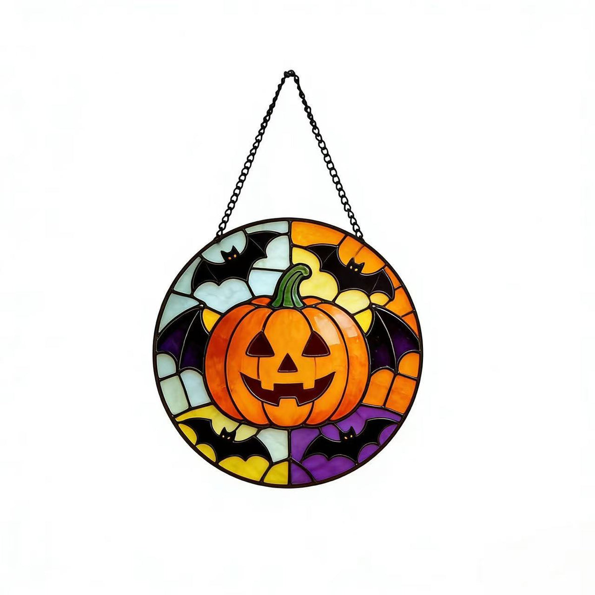 Dekorative Totenkopf Buntglas Wandkunst Brehn