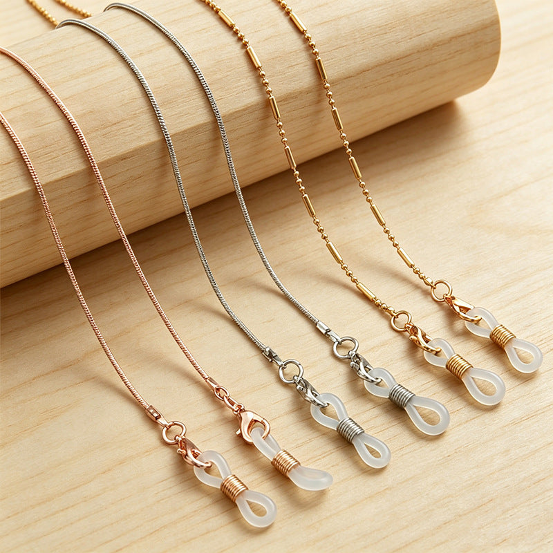 Verstellbare Metallische Sonnenbrillen Kette Brehn