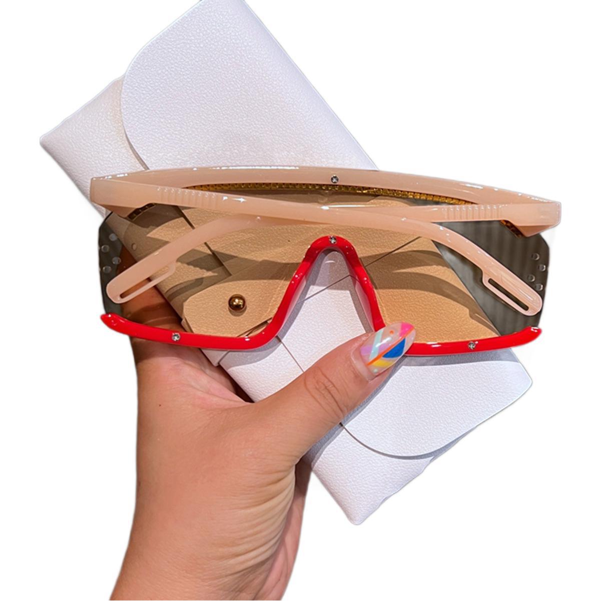 Damen Sonnenbrille mit funkelndem Strassrahmen und modernem Design Brehn