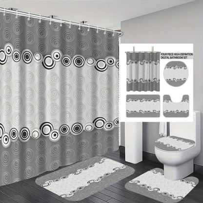 Abstract Design Vier-teilige digitale Badezimmer Set Brehn