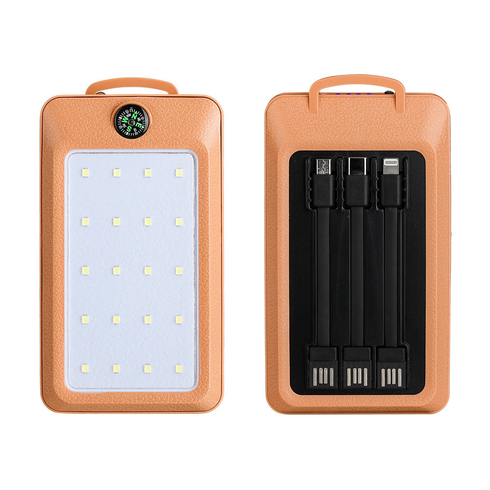 Multifunktionale Ladepowerbank mit Integrierter Led-Beleuchtung und Kompass Brehn