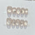 Elegantes geometrisches Press-On-Nagel-Set mit Strassdetails Brehn