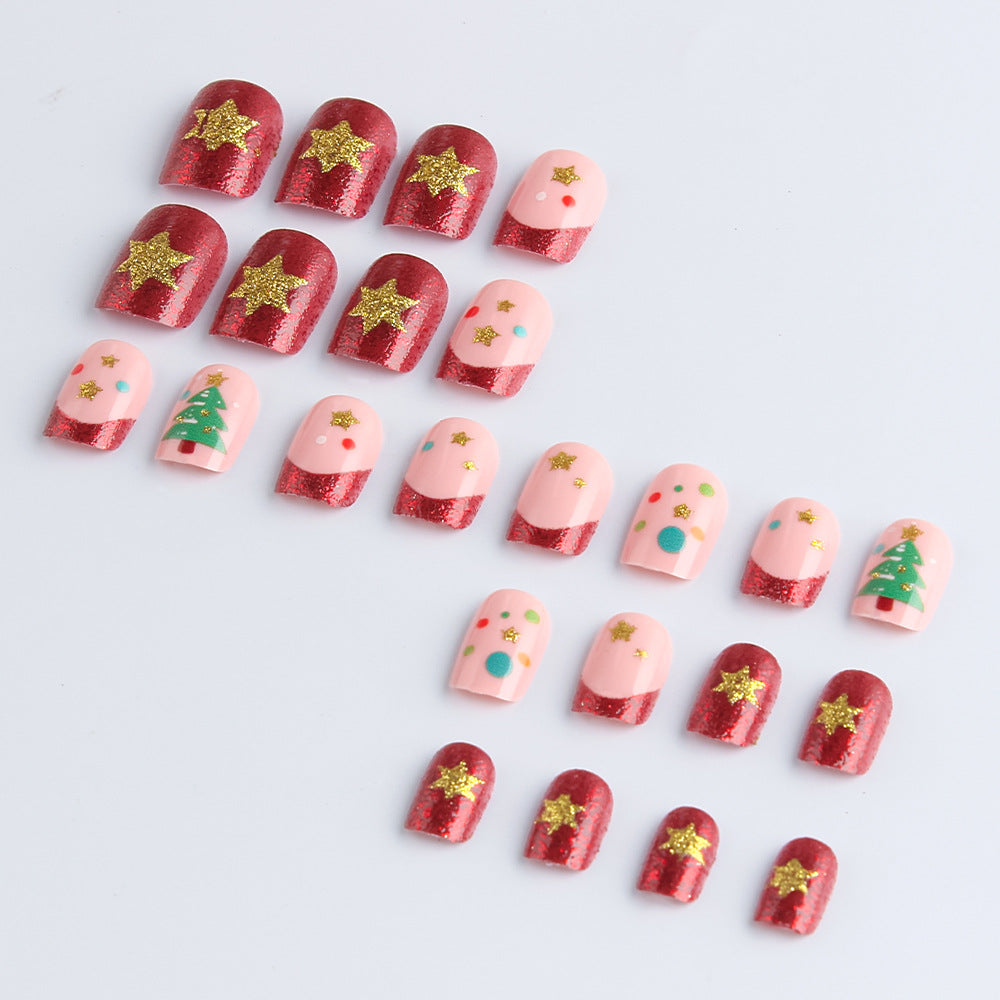Festliche Weihnachts-Themen Gel-Nagelkunst Set Brehn