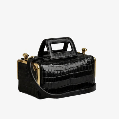 Elegante Krokodil Muster Handtasche