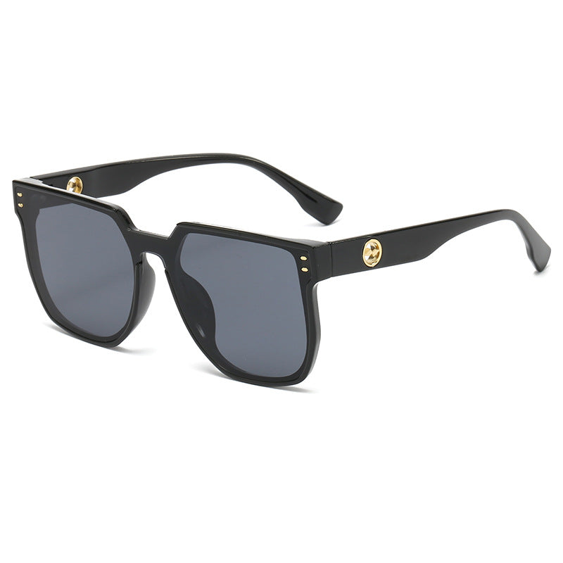 Damen auffällige Sonnenbrille mit markantem geometrischem Rahmen Brehn