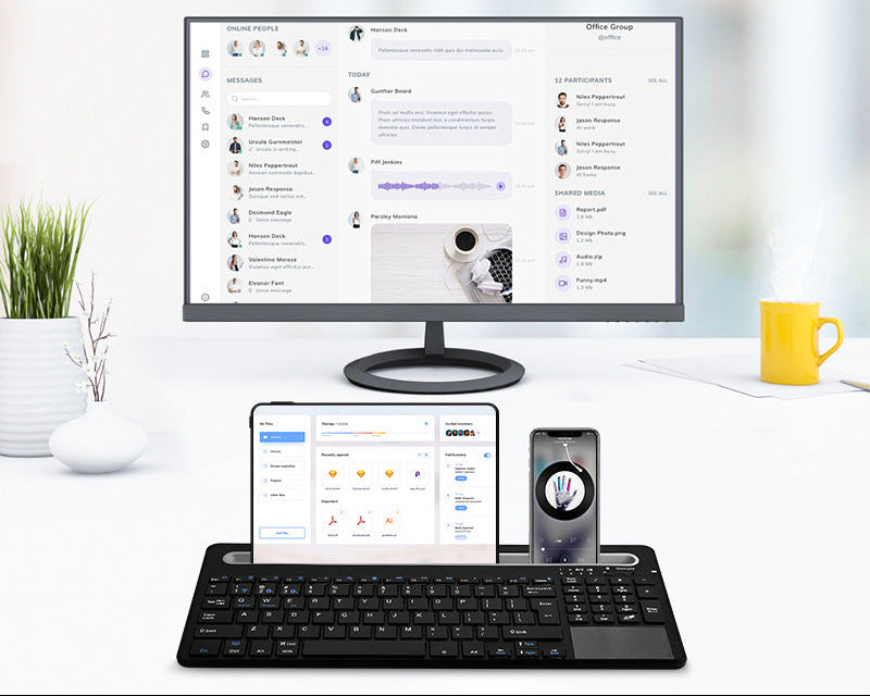 Drahtlose Bluetooth-Tastatur Brehn