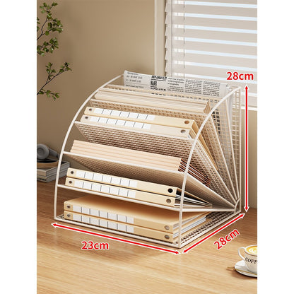 Multi-Ebenen Winkel-Mesh-Schreibtisch Datei- und Ordner-Organizer