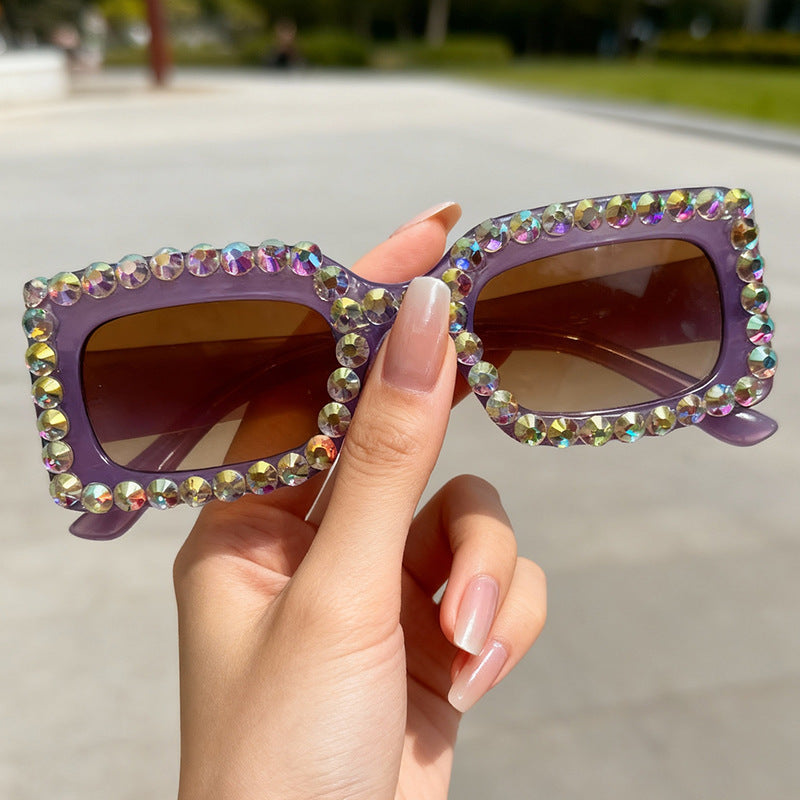 Dekorativer mit Strass besetzter Sonnenbrille Brehn
