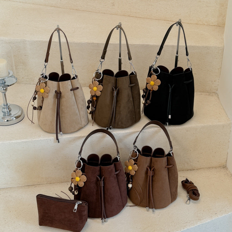 Schnürzug Eimer Tasche