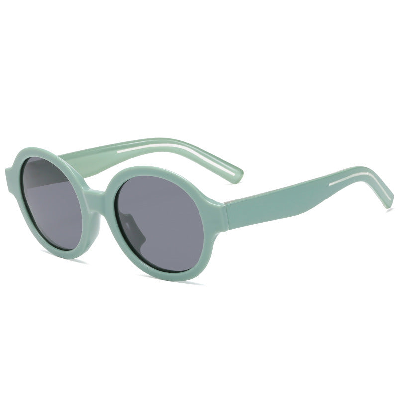Damen modische Sonnenbrille im stilvollen runden Design Brehn