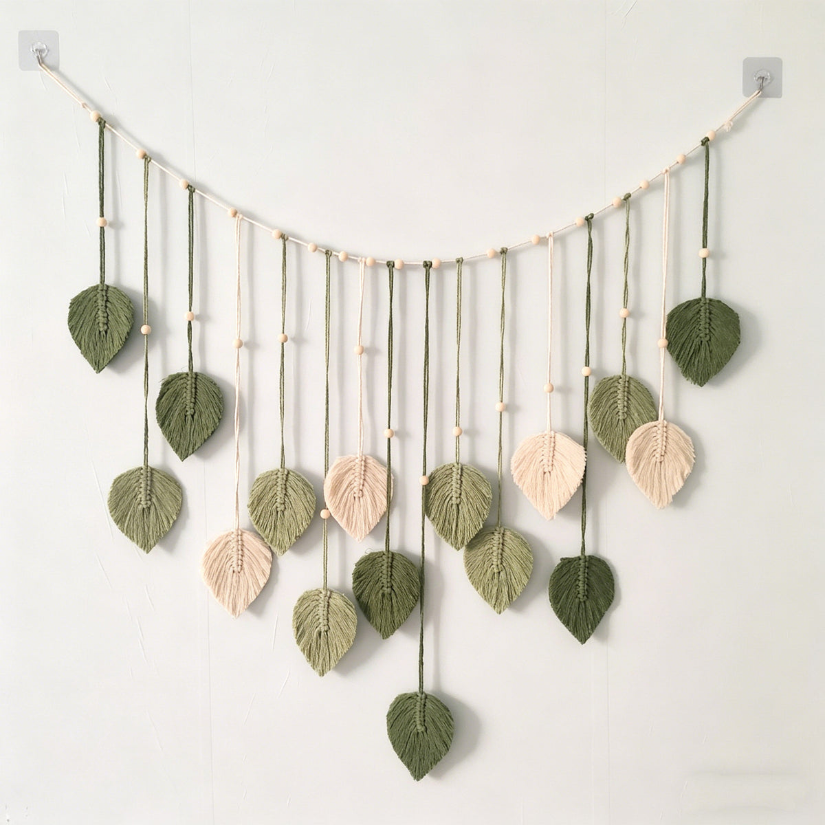 Makramee Blatt Wandbehang