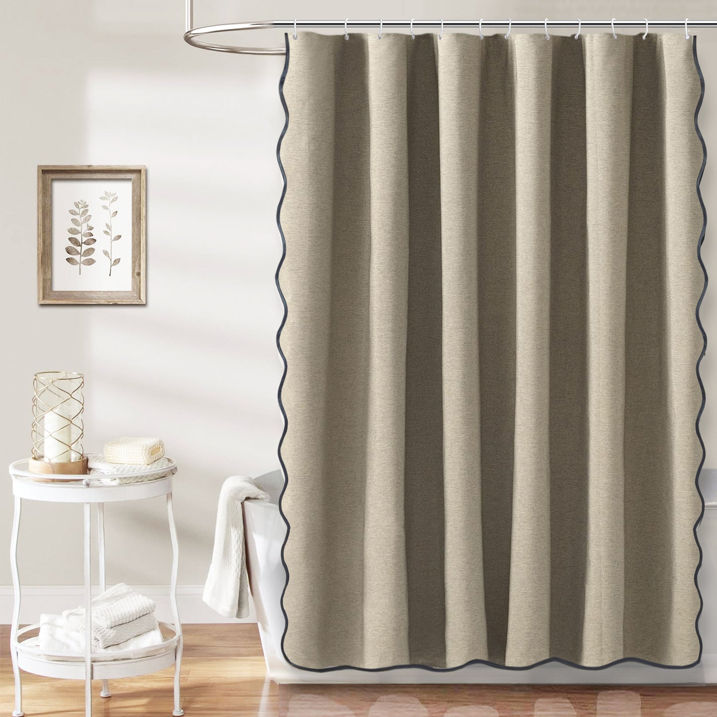 Elegante gewellte Duschvorhang Brehn