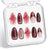 Kunstnagelset mit detaillierten floralen Designs Brehn