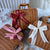 Damen klassischer Rattan Handtasche Brehn