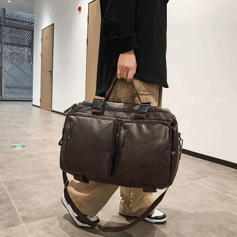 Multi-Funktionale Leder-Wochenendtasche Brehn