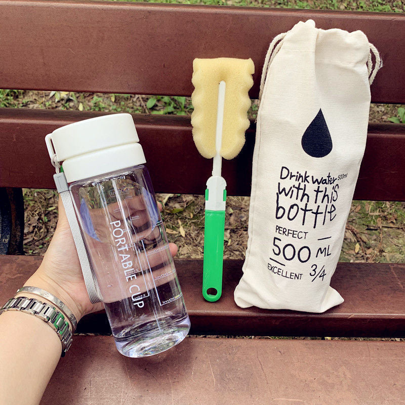 Damen tragbare Wasserflasche mit praktischem Reinigungssystem Brehn