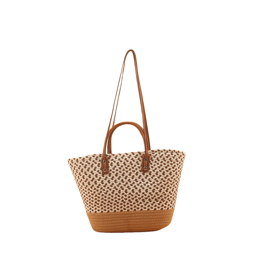 Elegante und Geräumige Strandtasche mit Geflochtenem Design Brehn