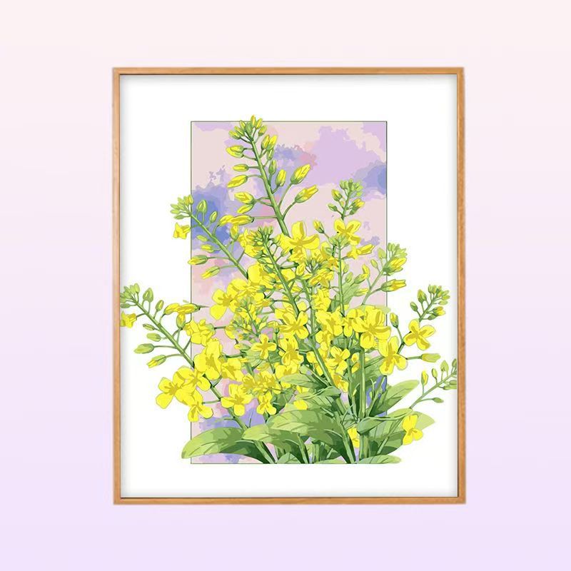 Floral Peony Illustration Wandkunst Brehn